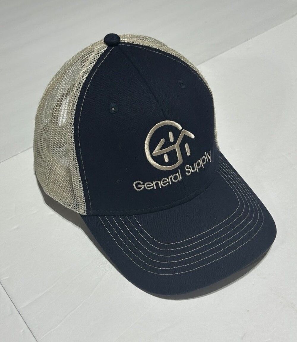 General Supply Mesh Back Trucker Hat Cap One Size Fits Most Adjustable